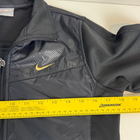Nike Black Full Zip Softshell Jacket Youth L - Picture 5 of 7